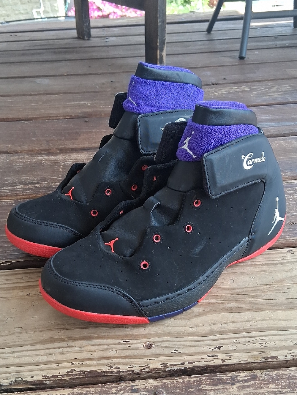 2013 Youth Nike Air Jordan Melo 1.5 Concord/ Infrared Shoes